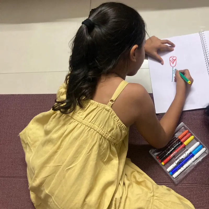 Kids playing safely at Kawach Daycare in Kanpur