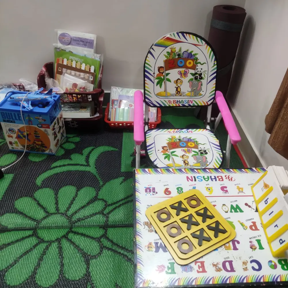 Kids playing safely at Kawach Daycare in Kanpur