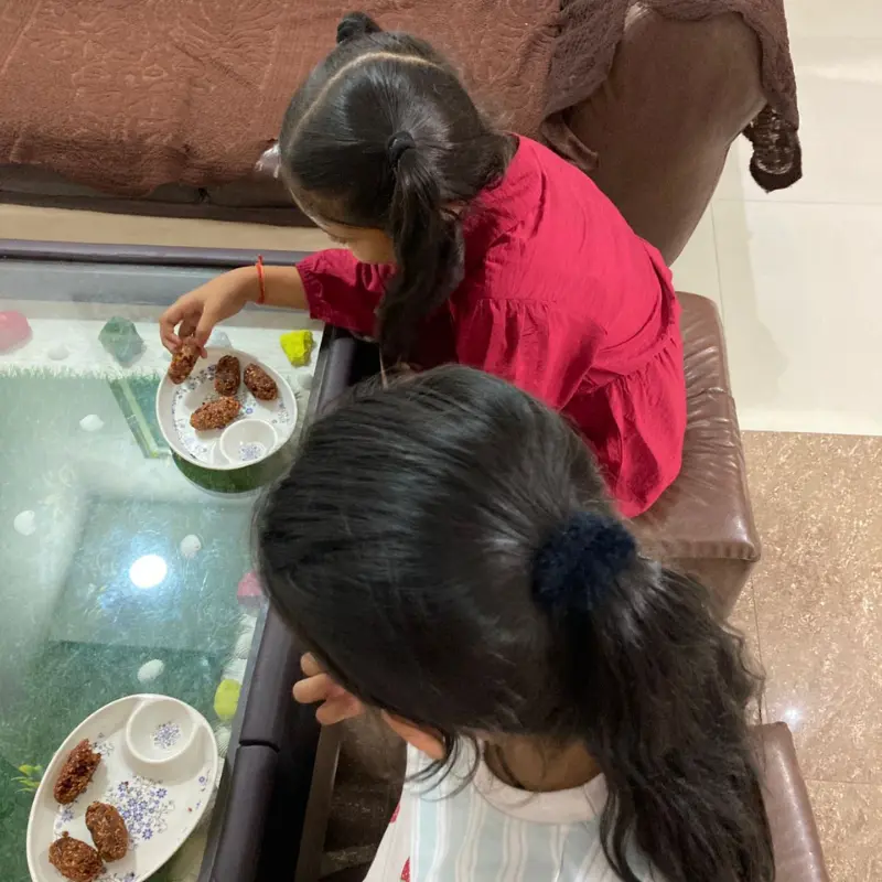 Kids playing safely at Kawach Daycare in Kanpur