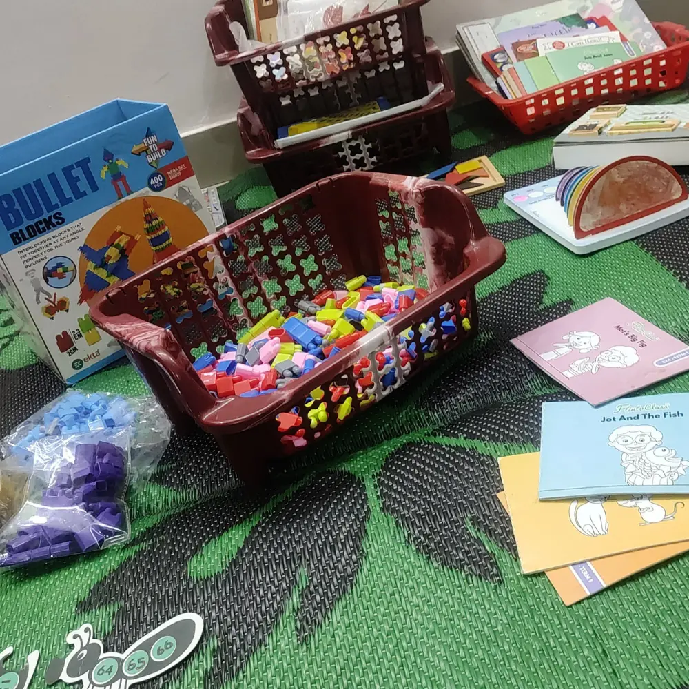 Kids playing safely at Kawach Daycare in Kanpur